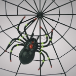 Accesorios de Tela de Araña Negra Decoraciones de Halloween