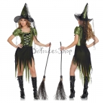 Disfraces Bruja Verde Jade Falda de Halloween