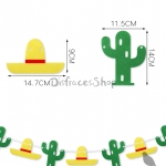 Tema de Cactus Tire de la Bandera Decoración de Vacaciones