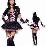 Disfraces de Gato Vestido de Halloween para Mujer