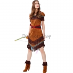 Disfraces Aborigen Archer Tassel de Halloween para Mujer