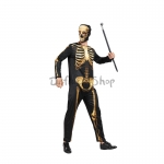 Disfraces Esqueleto Dorado de Halloween de Miedo para Hombre