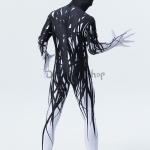 Disfraces Espeluznantes Abrigo Completo Fantasma Negro de Halloween