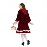 Disfraces de Caperucita Roja Vestido de Princesa Hada de Halloween para Mujer