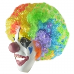 Máscara de Payaso de Peluca Colorida de Decoraciones de Halloween