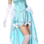 Disfraces Princesa Azul Vestido de Halloween para Mujer
