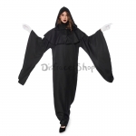 Disfraces Bata Simple Negra Oscura de Halloween para Parejas