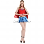 Disfraces Superhéroe Maravilla Vestido de Mujer de Halloween