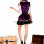 Disfraces Pirata Traje de Cosplay Vestido de Halloween para Mujer