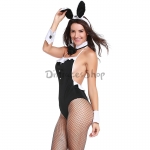 Disfraces Conejo Ajustado Vestido Negro de Halloween