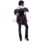 Disfraces de Morado de Murciélago Traje Halloween para Mujer