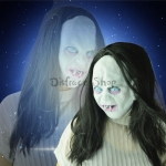 Máscara de Halloween Fantasma Sadako Aterrador