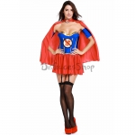 Disfraces Superman Comic Hero Estilo Mujer Halloween Sexy Mujer