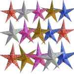 Colgante de Estrella de Cinco Puntas con Adornos Navideños