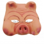 Máscara de Cerdo de Media Cara con Decoraciones de Halloween