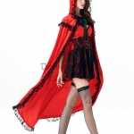 Disfraces Princesa Vampiro Vestido de Capa de Halloween