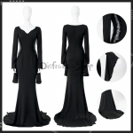 Disfraces de Wednesday Addams : Morticia Addams Vestido Formal Cosplay - Personalizado