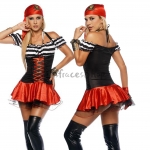 Disfraces de Pirata Sexy Uniforme Halloween para Mujer