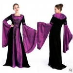 Disfraces Falda de Trapeador Retro Púrpura de Halloween