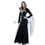 Disfraces Bruja Malvada Vestido Negro Halloween para Mujer
