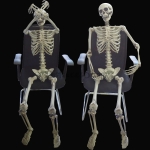 Suministros de Halloween Accesorios de Esqueleto para Adultos