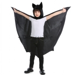 Disfraz de Vampiro Murciélago Negro con Capa