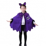 Disfraz de Murciélago para Niñas con Capa Púrpura