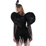Disfraces Uniforme de juego de ángel malvado Sexy Halloween de Familia