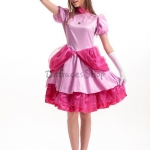Disfraces Princesa Rosa Vestido de Halloween para Mujer