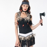 Disfraces Indios Tassel Savage de Halloween para Mujer