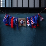 Capitán América Tira de la Bandera Decoración de Vacaciones