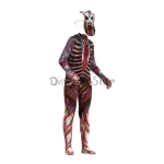 Disfraces de Halloween de Miedo Traje de Esqueleto para Niños y Adultos