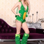Disfraces de Rana Verde Siamés Sexy Traje de Halloween