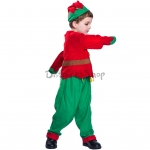 Disfraces Navideño Traje Clásico de Elfo de Halloween para Niños