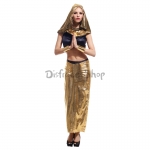 Vestido Dorado Egipcio para Mujer