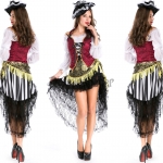 Disfraces de Pirata Magnífico Vestido de Halloween para Mujer
