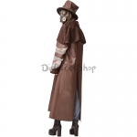 Disfraz Steampunk de Doctor de la Plaga de la Iglesia del Sacerdote no Muerto del Juez