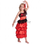Disfraces de Bailarina de Flamenco Vestido de Halloween para Niñas