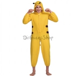 Disfraces de Pikachu Traje Amarillo de Halloween para Adultos