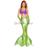 Disfraz de Sirena Vestido Verde de Halloween
