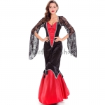 Disfraces de Vampiro Vestido de Condesa de Halloween para Mujer