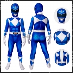 Disfraces de Power Ranger Azul para Niños en Spandex - Personalizado