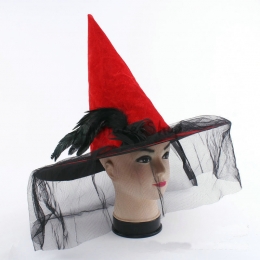 Flor Color de Rosa Forma de Bruja Sombrero de Halloween