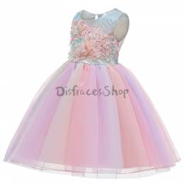 Disfraces de Disney para Niños Vestido Impresión de Flores