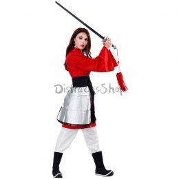 Disfraces de Disney Largo Camino Hacia el Cielo Mulan Hanfu Estilo Chino Halloween para Mujer