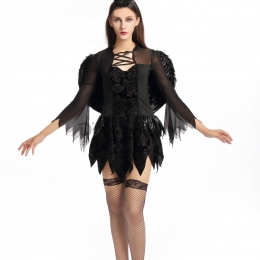 Disfraces Diablo Vestido Sexy de Ángel Oscuro de Halloween