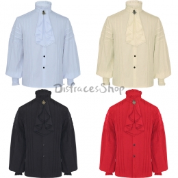 Trajes renacentistas Camisa con cuello de flores