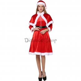 Disfraces de Navidad Traje Clásico de Mantón de Halloween para Mujer