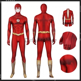 Traje de Flash Temporada 8 Barry Allen de Cosplay - Personalizado