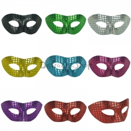 Máscara de Tela Colorida con Lentejuelas de Decoraciones de Halloween